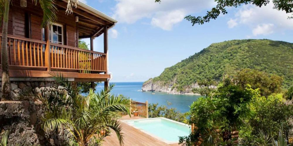 Location Villa à Deshaies en Guadeloupe - Ref : G166D