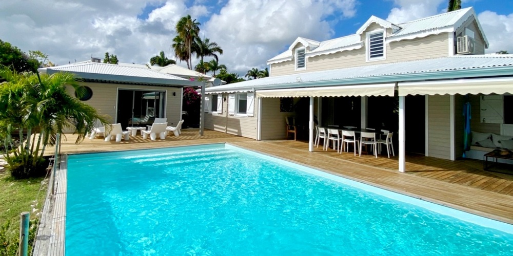 Location Villa à Sainte Anne en Guadeloupe - Ref : G222