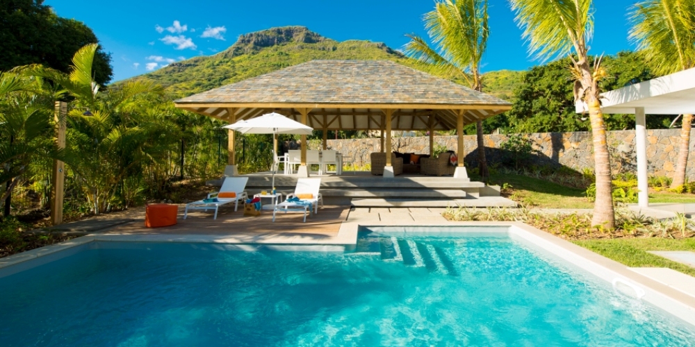 Location villa Rivière Noire piscine ile Maurice IM212
