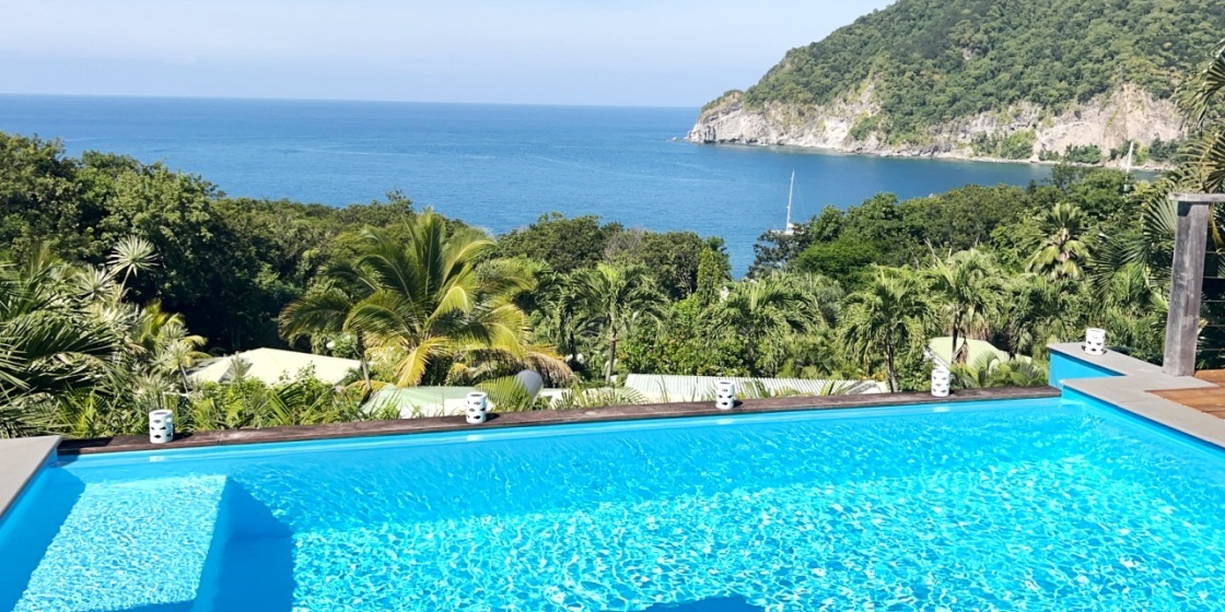 Location Villa à Deshaies en Guadeloupe - Ref : G099C