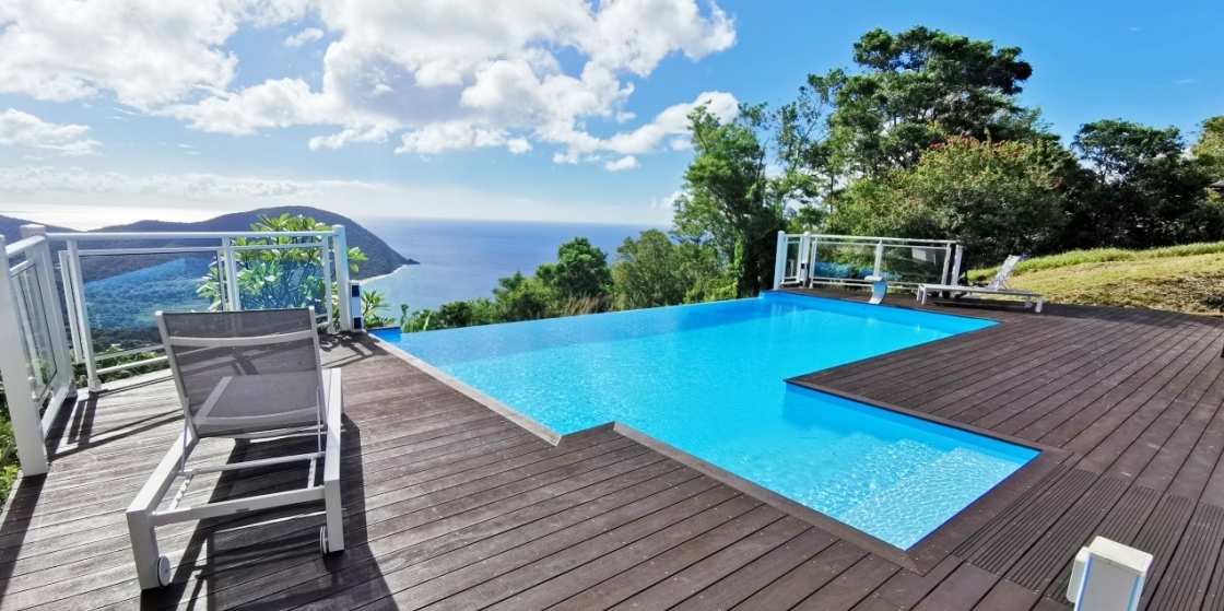Location Villa à Deshaies en Guadeloupe - Ref : G167C