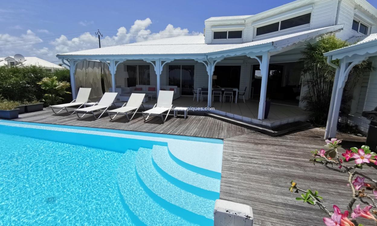 Location villa guadeloupe vue mer Sainte Anne sur